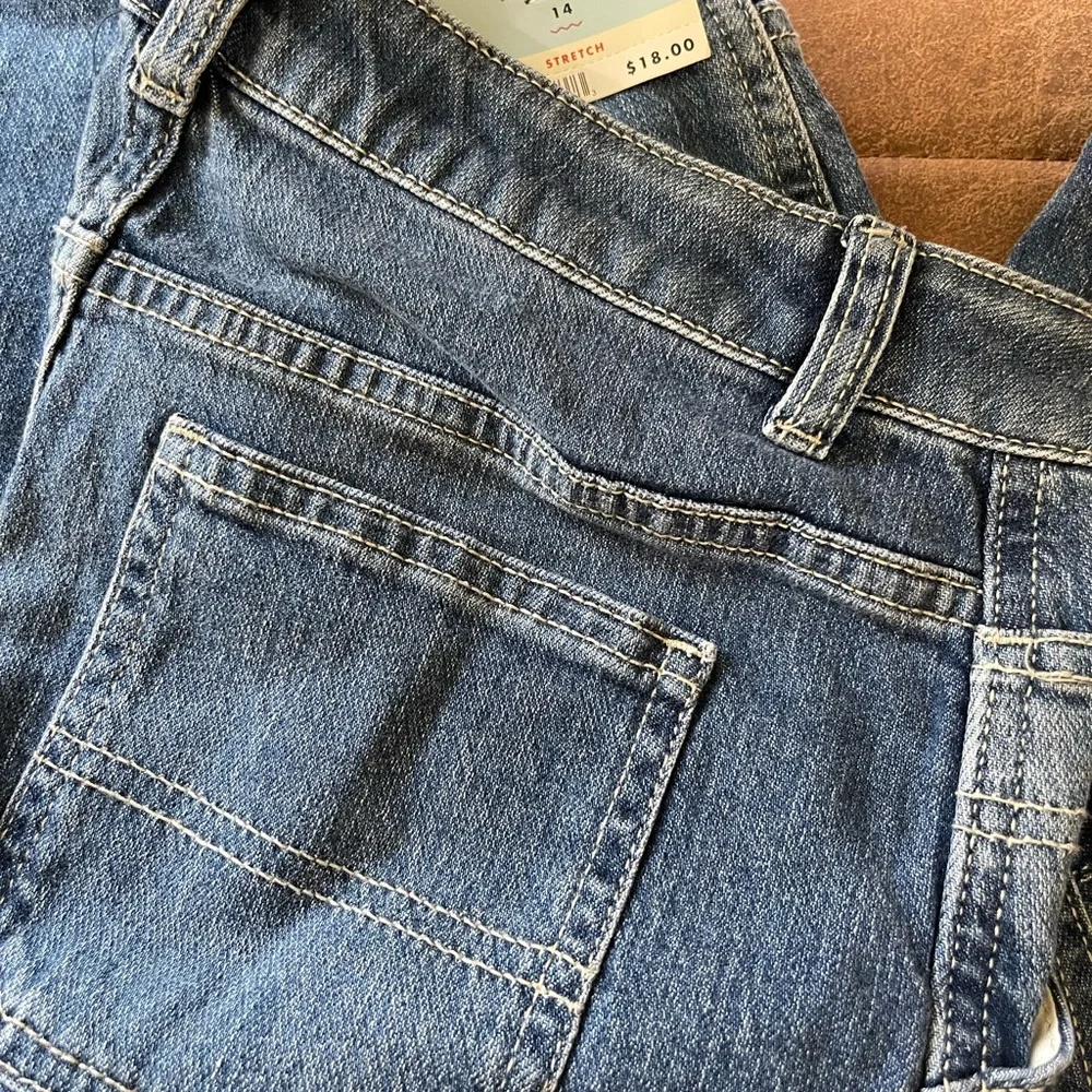Cat & Jack Girls size 14 Ankle Straight Jeans - Classic Blue